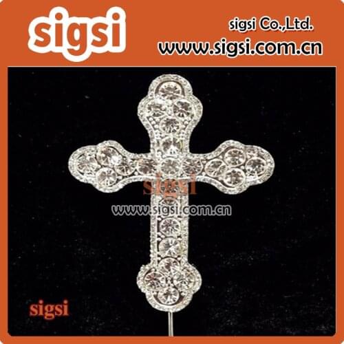 Hot selling crystal wedding and birthday decorative Rhinestone Cake Topper