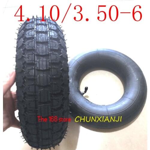 4.10/3.50-6 Inner Tube and Outer Tire for MobilityScooter. Amusement Park Facilities. Electric Vehicle. Wheelbarrow 90/90-6 Tyre
