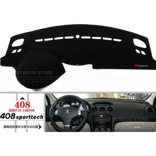 Car dashboard pad Protected from light mat car table pad sun-shading protection visor pad (used for Peugeot 408)
