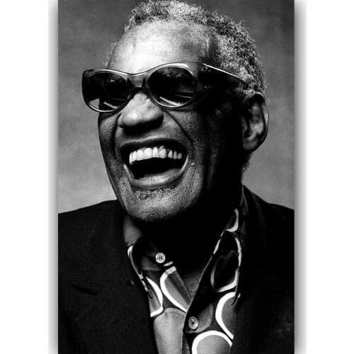 MT157 New Ray Charles Custom Classic Movie Actor Star Painting Art Poster Print Canvas Home Decor Picture Wall Print
