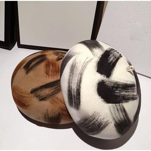 2021 New Quality Fashion Wool Felt Enchanted Wedding Hat Cocktail Party Retro Ladies Winter Beret Hat Women Ceremonial Boina Cap