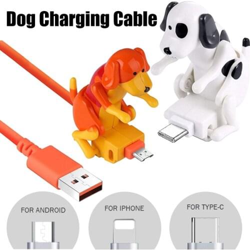 Novelty Dog Fast Charging Cable Line Funny Power Date Great Gift Charger Party Favour