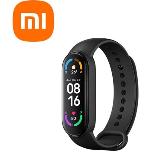 Original Xiaomi Colorful Silicone Wrist Strap Bracelet Replacement for Miband 6 Xiaomi Mi band 6 Wristbands 6