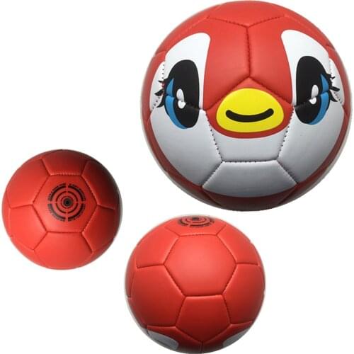 Size 2 Penguin Cartoon Children Soccer Ball Baby Kids Small Football Indoor Outdoor Toys Sport Kindergarten Fun Skill Training