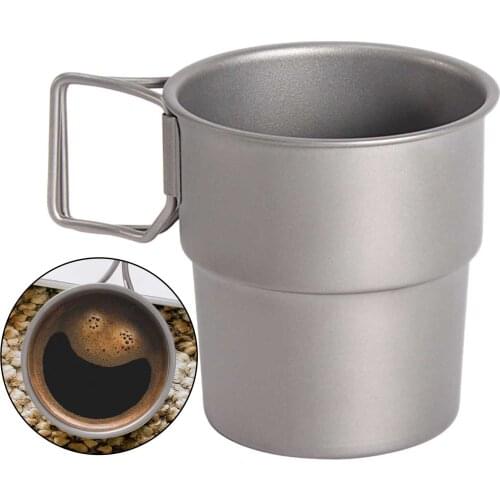 Stackable Cup for Drink Beer with Handle Coffee Mug Drinking Mug for Travel Outdoor Camping Home Hiking
