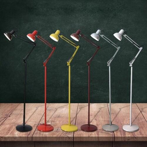 Modern Nordic minimalist wrought iron adjustable floor lamp E27 220V lights living room bedroom kitchen living room study hotel