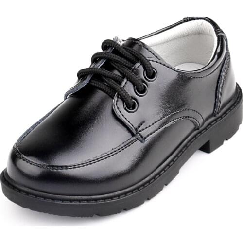 2019 Boy Black Shoes For School Kids Genuine Leather Shoes Children Student Performance Wedding Party Shoes Moccasins Child Boy