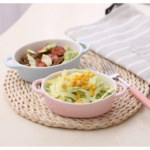 Baked rice bowls baking bowls and plates oven special creative ceramic baking bowls cheese western tableware dish plates househo