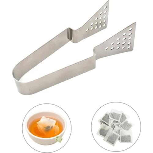 1PCS Tea Bag Squeezer Multifunctional Stainless Steel Thongs Tea Bag Tongs Food Tongs Food Kitchen Tongs for Home