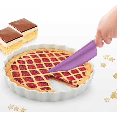 1PC Cake Cutter Plastic Serrated Edge Bread Knife Pastry Pizza Cutter Dessert Pie Fondant Divider Kitchen Gadgets Utensil