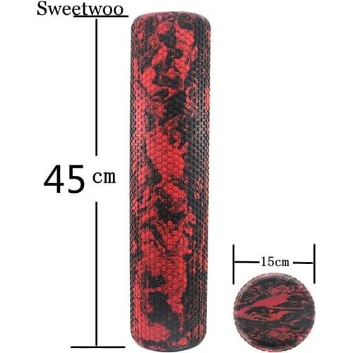 15/45cm Yoga Block Pilates Foam Roller Trigger Point Massage Roller Muscle Tissue For Fitness Gym Yoga Pilates Sports