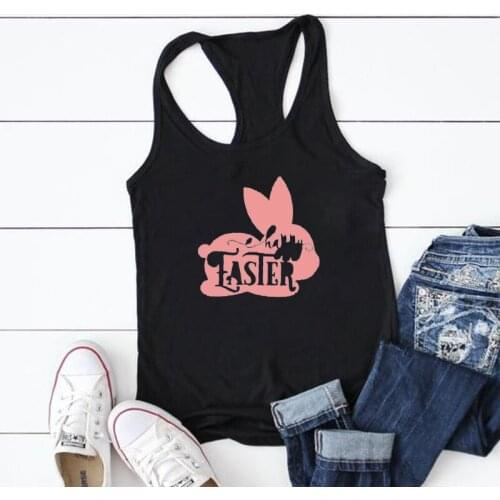 2021 Pink Rabbit Print Tank Top Women Sleeveless Summer Vest Female Kawaii Harajuku Tops for Girls Plus Size Ropa Mujer