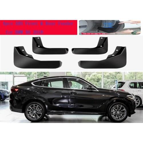 4pcs ABS Front & Rear Fender for BMW X6 2018 Car Mud Flaps Splash Guard Mudguard Mudflaps Accessories