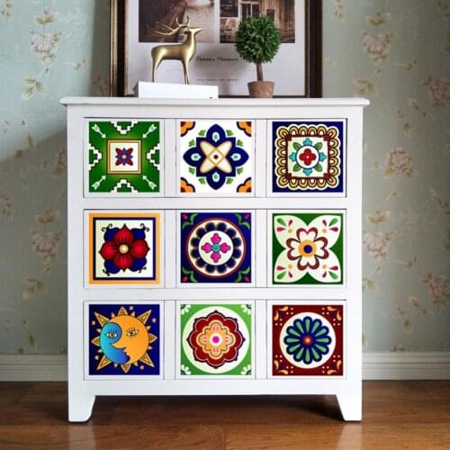 70% Dropshipping!!10Pcs/Set Tile Stickers Convenient Sticky PVC Eco-friendly Floor Stickers for Bathroom