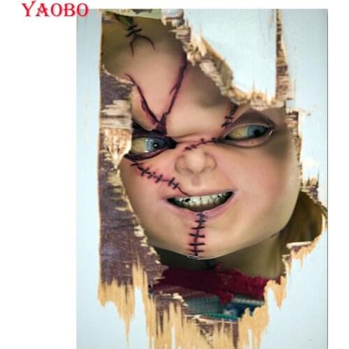 DIY Diamond Painting Movie "Bride of Chucky " Cross Stitch Full Square Round Diamond Embroidery Mosaic Decor Halloween Gift