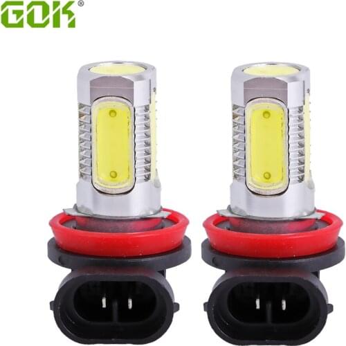 Free shipping 2pcs H11 7.5W high power white light h11 h7 9005 9006 LED car bulb front headlight led car bulb fog light