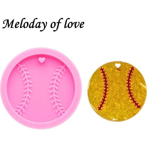 Shiny Glossy Basketball Silicone Mold Diy Baseball Cap Epoxy Resin Molds Jewelry Making Custom Mould Keychain DY0194