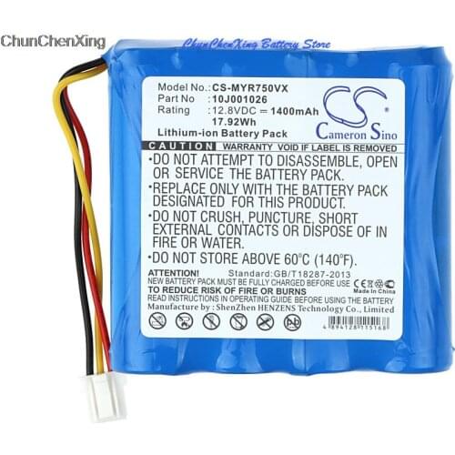Cameron Sino 1400mAh Battery 10J001026 for Moneual RYDIS R750