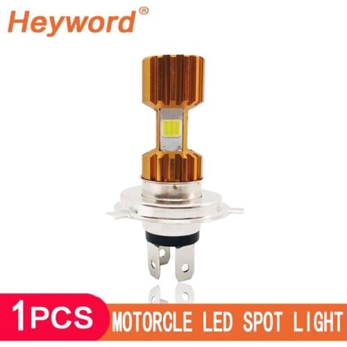 Motorcycle Headlight H4 BA20D P15D COB LED Motorcycle Bike Hi/Lo High/Low Beam Led Bulbs Super Bright Fog Lamp White 6000K DC12V