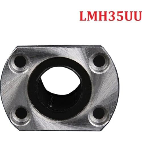 Pack of 1 pcs LMH35UU 35mm Ellipse Flange Type CNC Linear Motion Bushing Ball Bearing