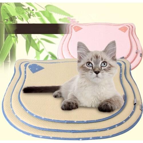 Summer Round Cat Litter Pet Mat Kennel Cooling Straw Mat Cool Feeling Cat Bed Small And Medium Sized Kennel