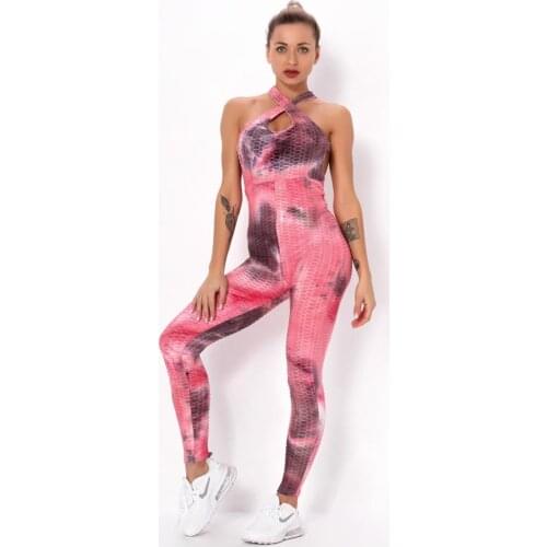 New Women Yoga Sets Siamese Fitness Onesie Sport Suit Gym Wear Run Clothing Tracksuit Sexy Backless Sportswear Jumpsuits