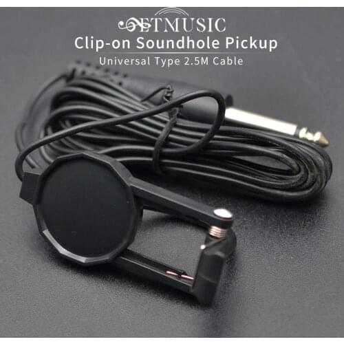 Acoustic Guitar Pickup Clip On Pickup for Guitarra Ukulele Violin with 2.5M Cable Compact Professional Pickup Guitar Parts