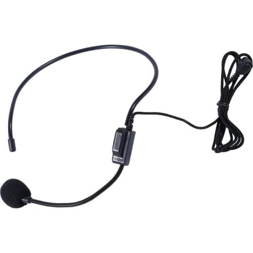 Professional First Vocal Wired Headset Microphone microfono For Voice Amplifier Speaker with 3.5mm Jack dropshipping