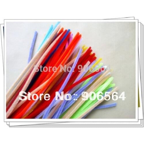 20 color FUZZY STICK CHENILLE STEM 12" Kid Art Craft Stocking Flower Accessories Grils Charming Fascinator material 200Pcs/Lot