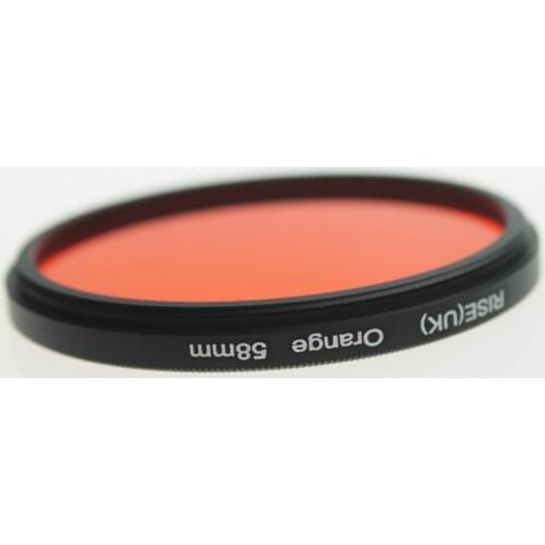 RISE(UK) 58mm Full Color orange Lens Filter for Digital Camera Canon Nikon DSLR SLR