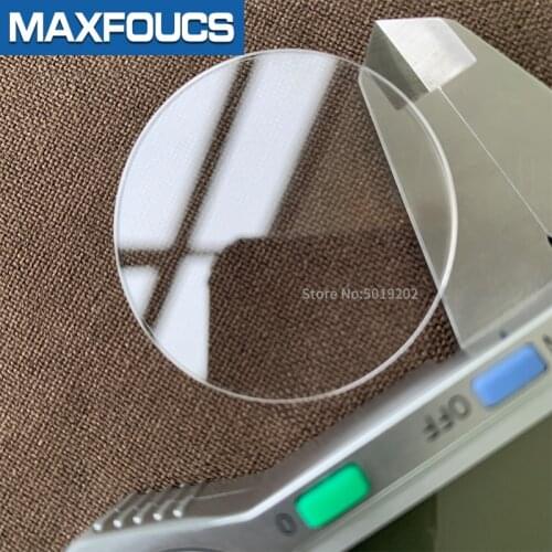 Double dome sapphire glass，The size is 22x0.8x1.8 mm