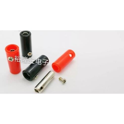 Smonisia 20pcs/lot 4mm Banana Female Plug Terminal Audio Speaker Connector Extension Line Free Welding Jack