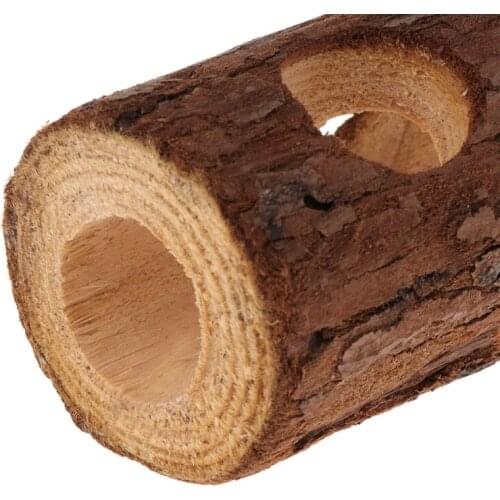 Hamster Tunnel Natural Wood Chew Toys Small Pets Squirrel Chinchilla