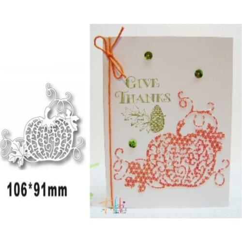 Happy Halloween Fancy Pumpkin Metal Cutting Dies for DIY Scrapbooking Album Decorative Embossing Handmade Paper Cards Gift