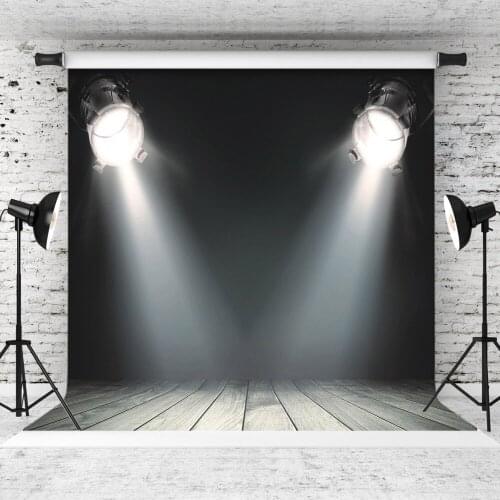 Spotlight White Floor Vinyl Photographic Background Customized For Portrait Children Baby Backdrops Photocall Photo Studio