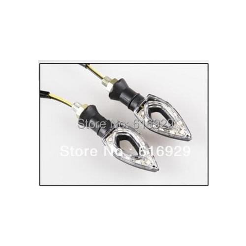 2PC TURN SIGNAL LIGHT AFTERMARKET MOTORCYCLE KNIFE TURN SIGNALS INDICATORS