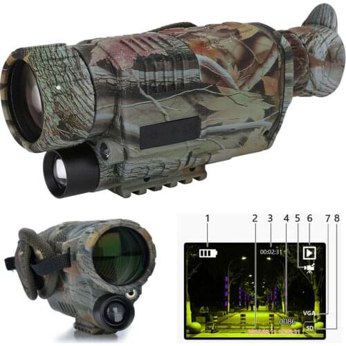 5 x 40 Infrared IR Night Vision Digital Video Camera Monocular Scope Telescope US Plug/EU Plug 2021 new