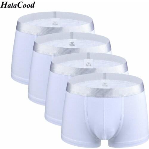 4Pcs/lot Hot Cotton Men Plus Size Underwear Boxers Mens Underpants Male Cuecas Boxer Shorts Man Comfortable Homme Cueca Shorts
