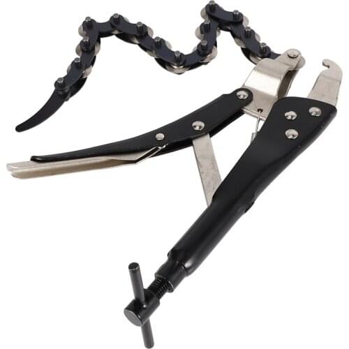 Chain Exhaust Tube Pipe Cutter Multi Wheel Blade Tail Pipe Cutter Chain Cutter Automotive Exhaust and Tailpipe Chain Cutter Tool