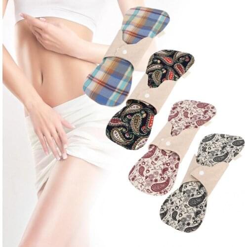 Women Hygiene Female Skin-Friendly Washable Cloth Sanitary Pads Reusable Sanitary Pads Panty Liner Portable