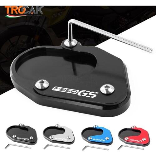 F850GS High quality Side Stand Pad Enlargement Plate Kickstand Extension Motorcycle CNC For BMW F 850GS F850 GS F750GS 2018-2020
