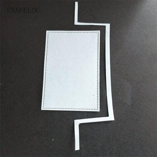 PANFELOU Metal craft Rectangular bracket paper die cutting dies for Scrapbooking/DIY Easter wedding Halloween cards