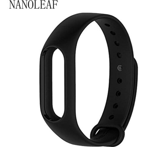 Soft Silicone Strap for Xiaomi Mi Band 2 M2 Smart Watch Replacement Wristband Bracelet Black Color