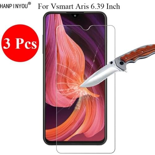 3 Pcs/Lot New 9H 2.5D Tempered Glass Screen Protector For Vsmart Aris 6.39" Protective Film + Clean Tools