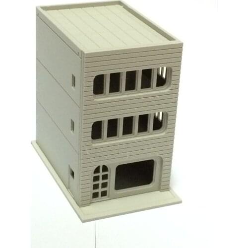 Outland Models Modern 3-Story Building / Shop C Unpainted N Scale 1:160 Railway