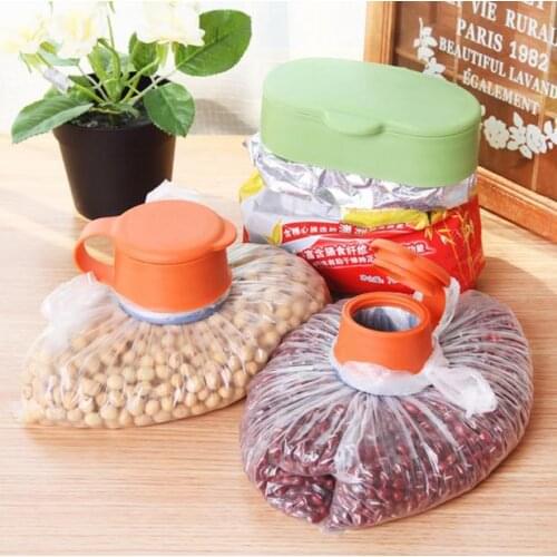 Plastic Food Preservation Buttoned Suit Including 3 Different Size Seal Buckle Clasp Creative Magic Food Bag Clasp 3 Pieces/Set