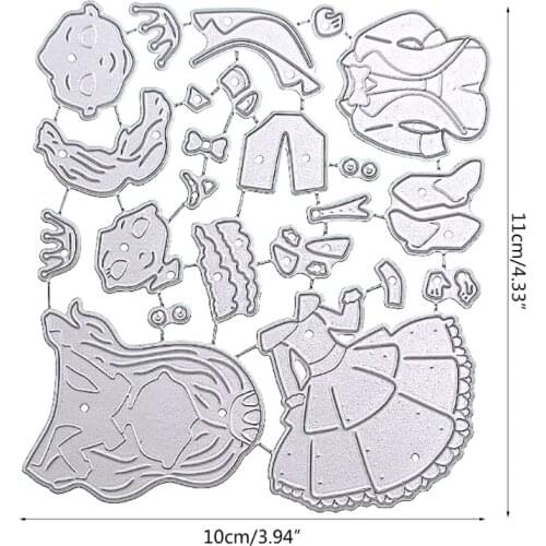 Prince Princess Metal Cutting Dies Stencil DIY Scrapbooking Album Paper Card Template Mold Embossing Craft Decoration R7UB