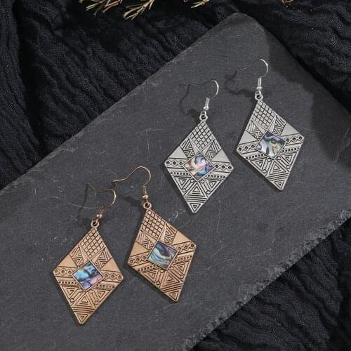 Bohemian Vintage National style Drop Earrings for Women Statement Fashion Woman Earring 2019 Jewelry Accessories Ear Ornament