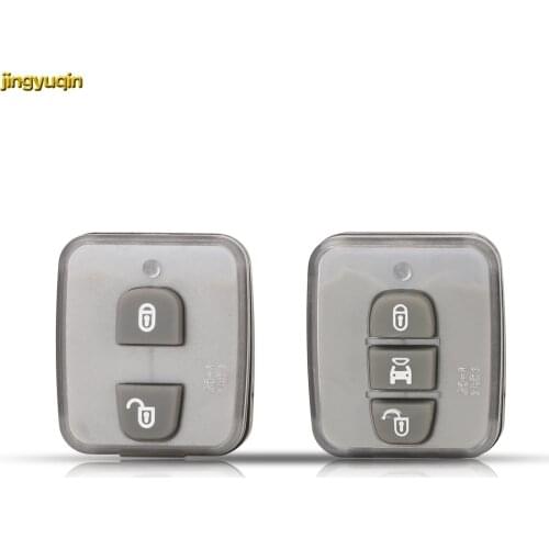 Jingyuqin Remote Car Key Fob Rubber Button Pad For Chevrolet Cruze Captiva 2/3 Buttons Replacement Silicone Protector