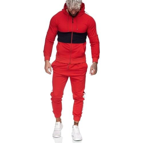 2 Pieces Sets Tracksuit Mens Hooded Sweatshirt+Pants Pullover Hoodie Sportwear Suit Autumn Winter Casual Men Clothes Size M-3XL